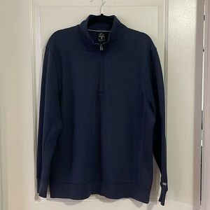 Nike Dri-FIT Men's Navy Half-Zip Golf Top - Size XL